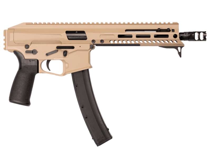 Handguns Patriot Ordnance Factory Phoenix 9mm PHOENIX PSTL 9MM 8" FDE MLOK • 